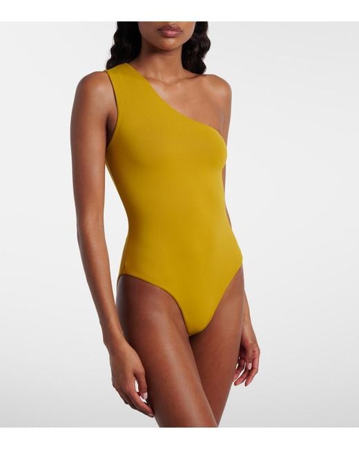Taller Marmo Yellow Yacare Swimsuit And Beach Cover-Up Set