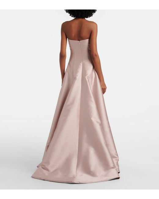 Costarellos Pink Mavia Embellished Corset Gown