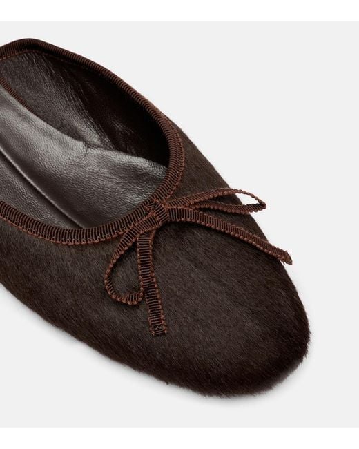 Herbert Levine Black 24/7 Calf Hair D'Orsay Ballet Flats