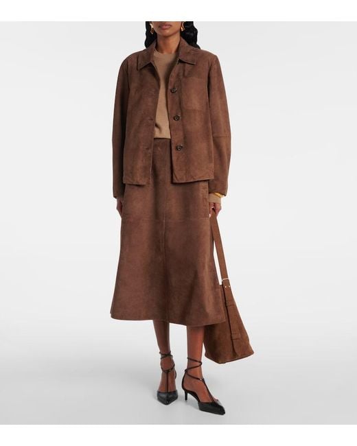 Max Mara Brown Suede Jacket