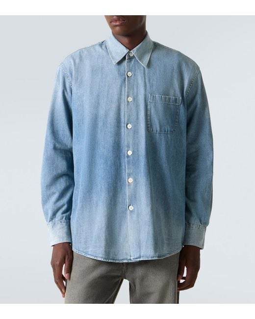 Our Legacy Blue Above Denim Shirt for men