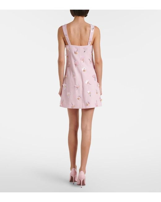 Jonathan Simkhai Pink Ella Embellished Minidress