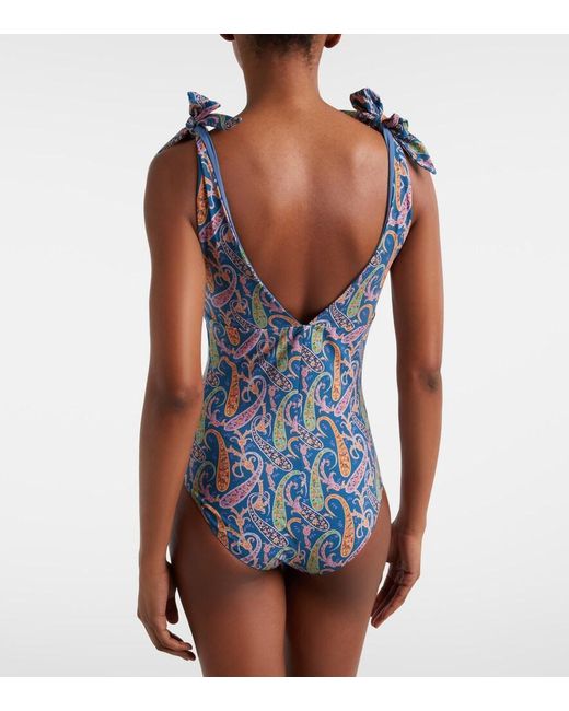 Etro Blue Paisley Swimsuit