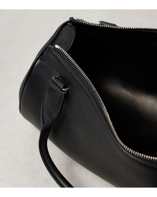 The Row Black Edith Leather Shoulder Bag
