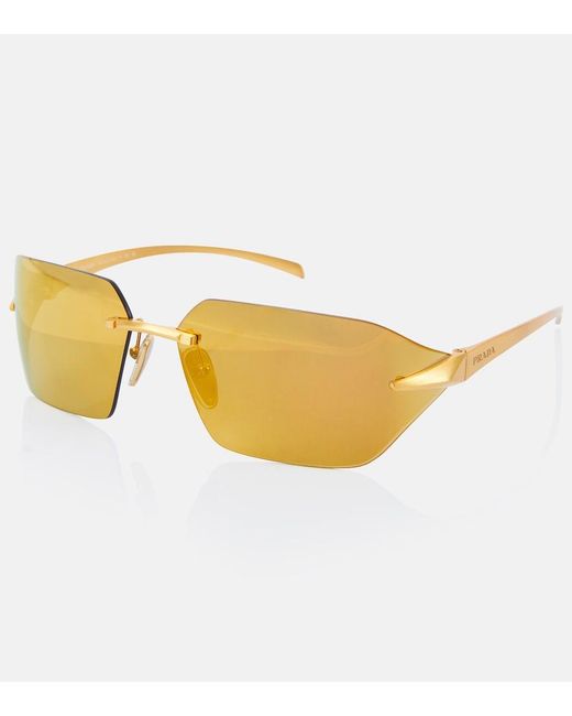 Prada Brown Square Sunglasses