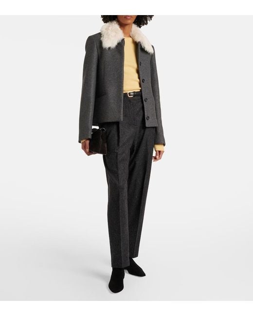 Totême  Black Suede Chelsea Boots