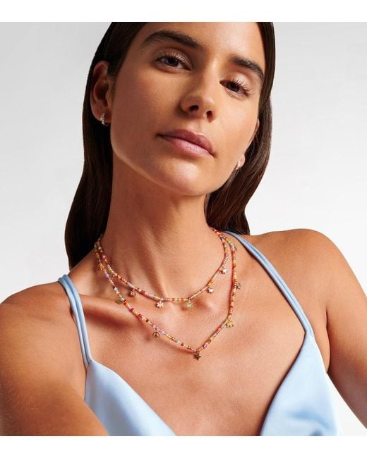 Collana Evil Eye di Sydney Evan in Metallic