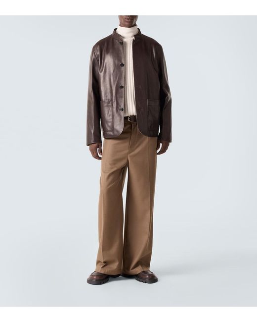 Allude Natural Ribbed-Knit Wool And Cashmere Sweater for men