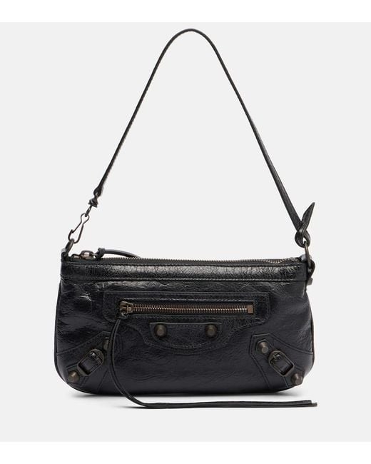 Balenciaga Black Schultertasche Le City Small Aus Leder