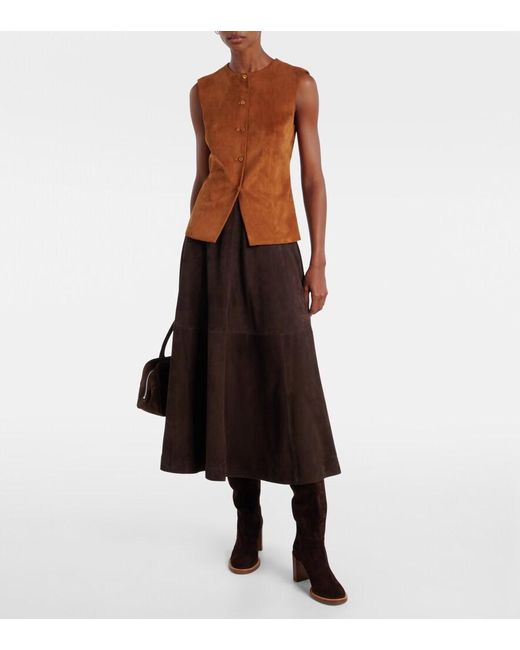 Stouls Brown Casino Suede Vest