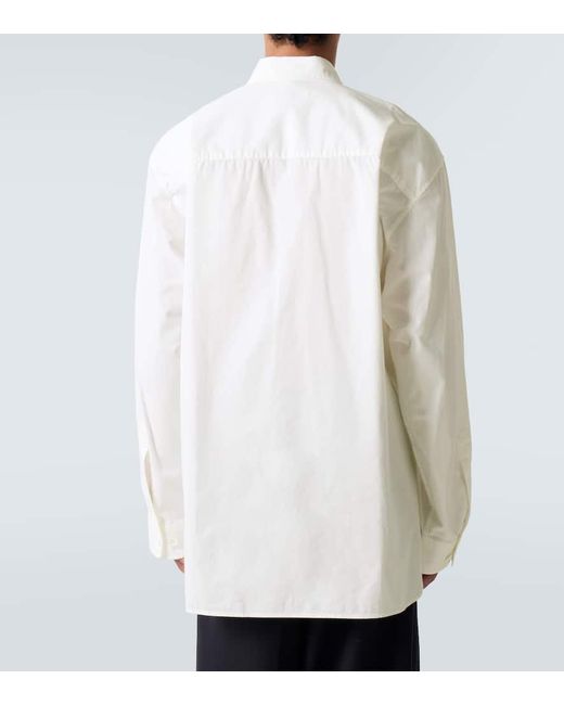 Chemise Oversize En Coton Dries Van Noten pour homme en coloris White