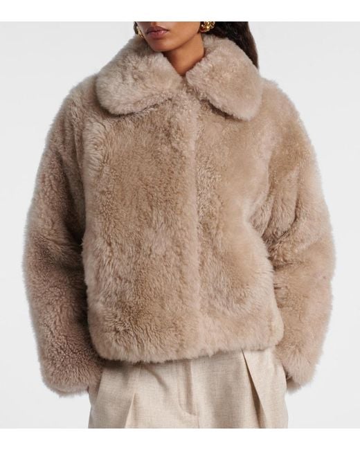 Yves Salomon Natural Shearling Jacket