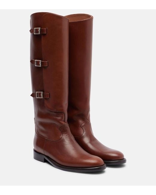 Paris Texas Brown Montana Leather Knee-High Boots