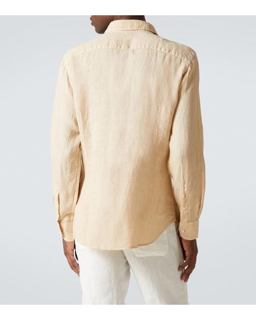 Fedeli Natural Linen Shirt for men