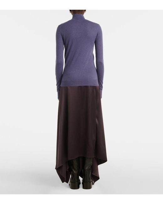 Joseph Blue Cashair Cashmere Turtleneck Sweater