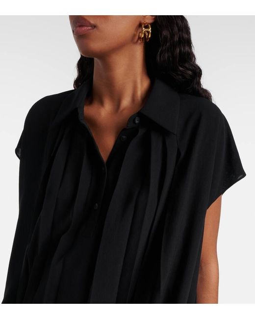 Joseph Black Antin Pleated Blouse