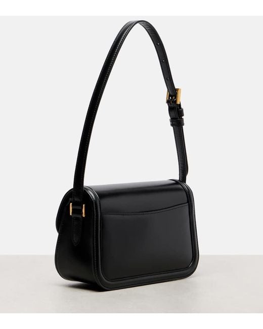 Saint Laurent Black Solferino Mini Leather Shoulder Bag