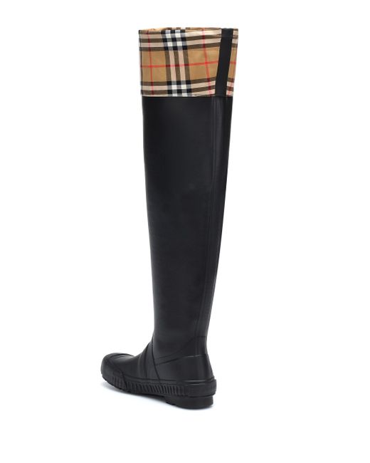 burberry wide calf rain boots