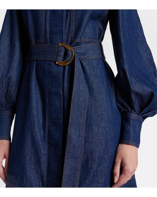 Zimmermann Blue Denim Midi Dress