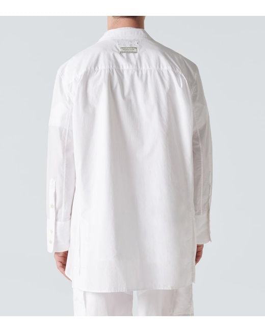 Undercover White Cotton Overshirt for men