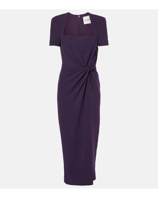 Roland Mouret Purple Midikleid Aus Cady