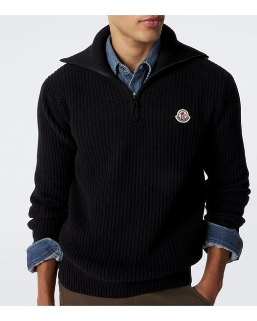 Pullover di Moncler in Black da Uomo