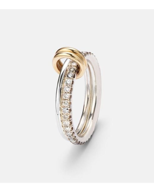 Spinelli Kilcollin Metallic Marigold Sterling And 18Kt Ring With Diamonds