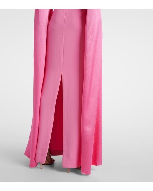 Solace London Pink Robe Adley Aus Crepe