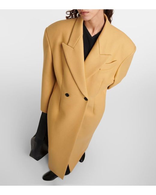 Cappotto Conor in misto lana di Khaite in Yellow