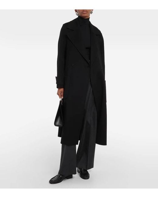 Joseph Black Arline Wool And Cashmere Coat