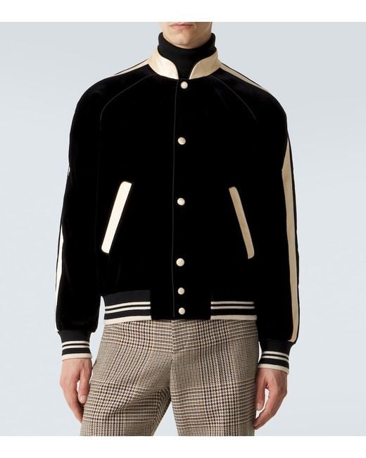Valentino Black Cotton Bomber Jacket for men