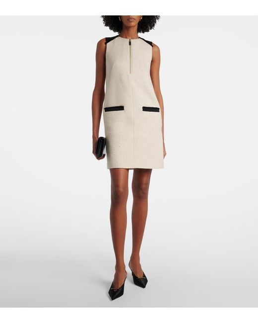 Max Mara Natural Mito Cotton And Linen Midi Dress
