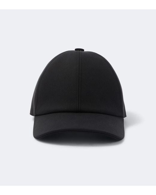 Fendi Black Cotton Baseball Cap for men