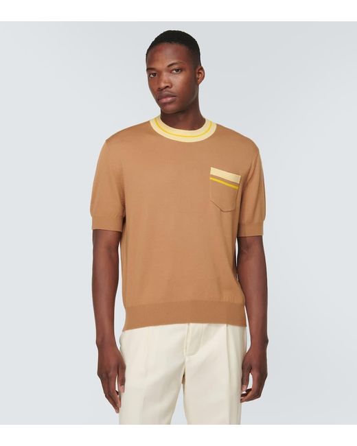 Camiseta de lana King & Tuckfield de hombre de color Brown