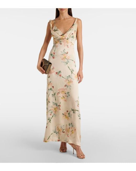 Totême  Metallic Maxikleid