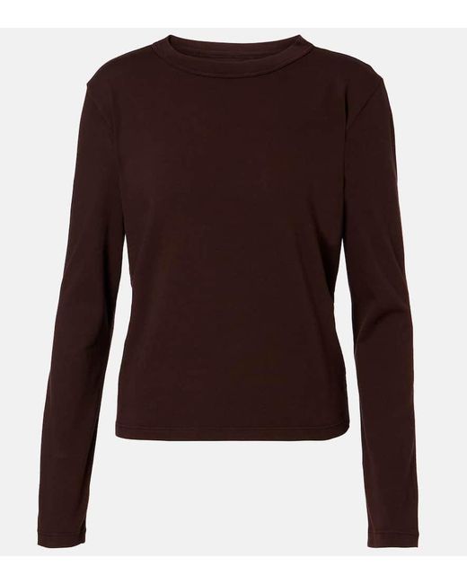 Velvet Brown Susanna Cotton Jersey T-Shirt