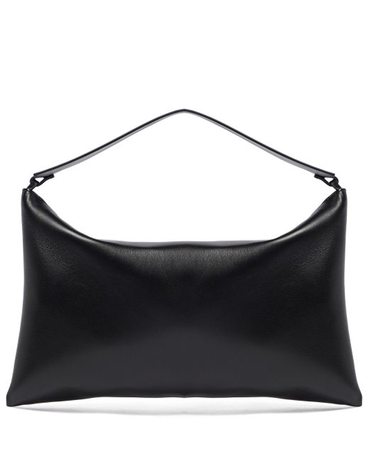 The Row Emy Small Leather Shoulder Bag in Black Lyst Australia