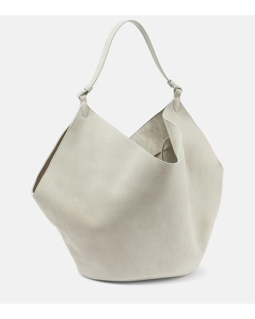 Borsa A Spalla Lotus Medium di Khaite in Gray
