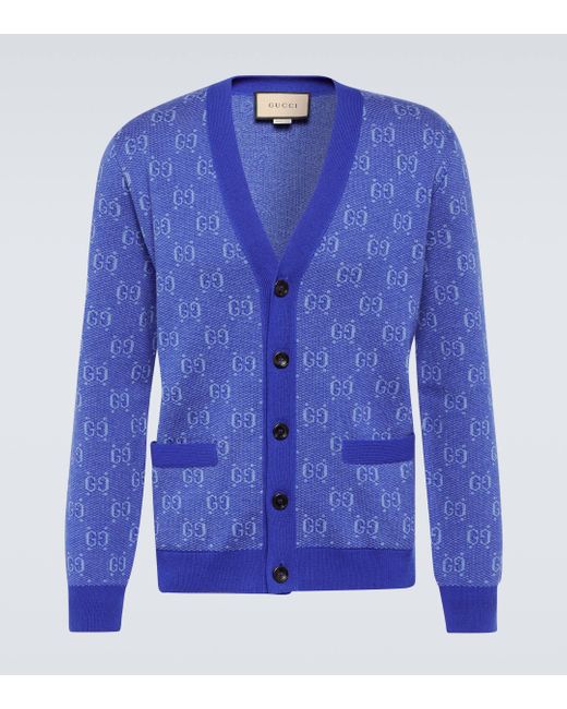 Gucci Blue Cardigans for men