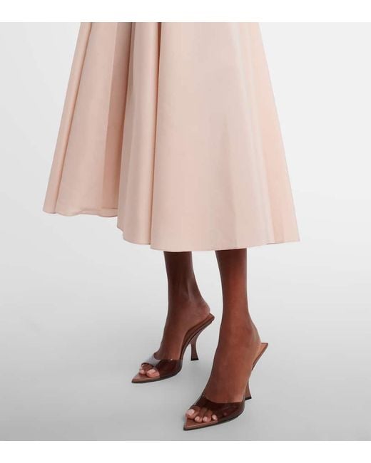 Norma Kamali Pink Flared Midi Dress