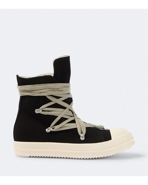 Rick Owens Black Drkshdw Megalace High-Top Sneakers for men
