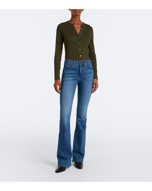Jeans Flared Beverly Veronica Beard de color Blue