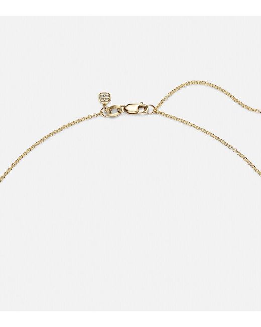 Sydney Evan Metallic The Elephant Tarot Card 14Kt Pendant Necklace With Diamonds