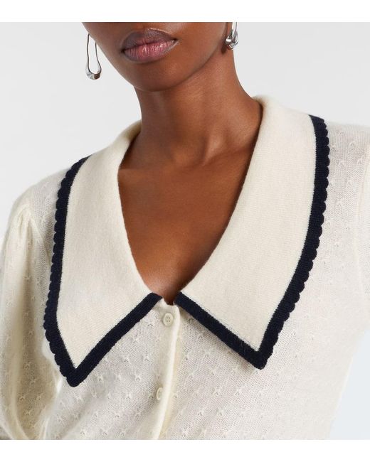 FRAME Natural Cardigan Sailor Aus Kaschmir