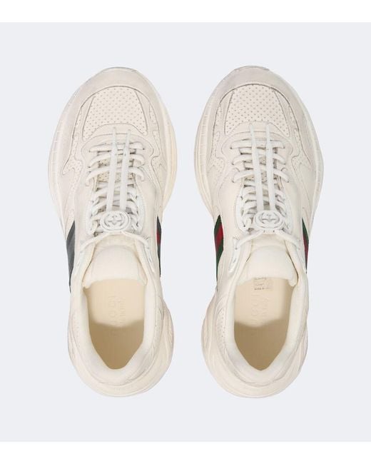 Gucci White 2.0 Leather Sneakers for men