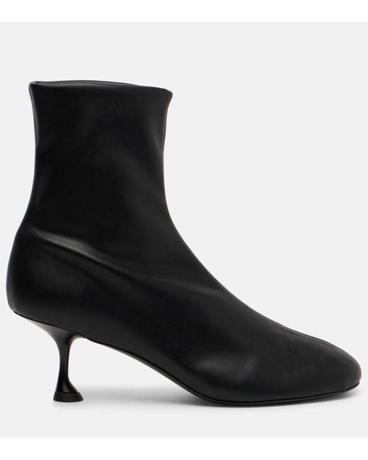 Proenza Schouler Black Tee Leather Ankle Boots