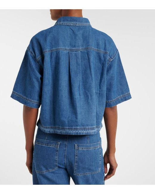 Velvet Blue Kaddy Denim Shirt