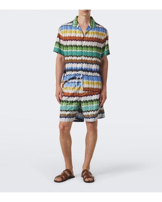 Missoni Hemd Zigzag in Green für Herren