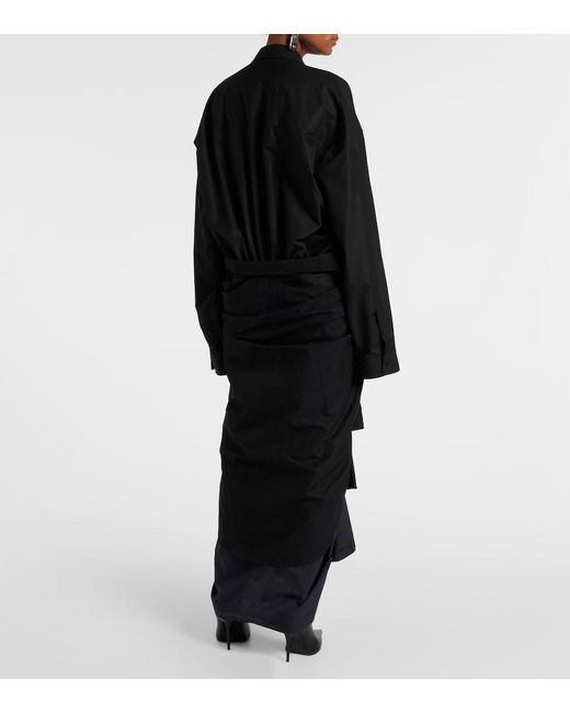 Balenciaga Black Shirt Dresses