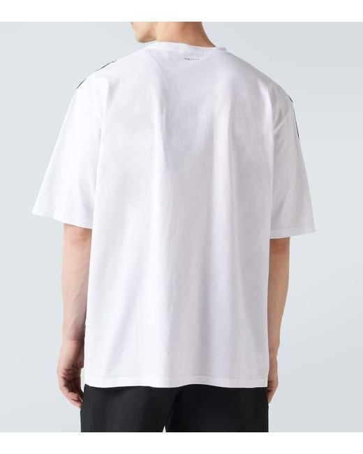 Camiseta Skull De Jersey De Algodon Alexander McQueen de hombre de color Black
